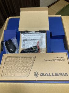 GALLERIA XA7C-R38 Minecraft Java＆Bedrock Edition for PC同梱版 開封画像3